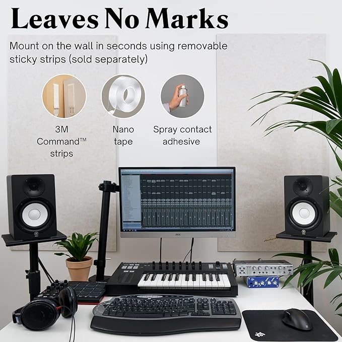 Acoustic Panels, 4 Pack ROOM KIT, Pure White - Image 2