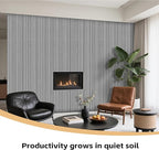RITOLLO 8 Packs Acoustic Panel 47.2"×23.6" Sound Absorbing Slat Wall Panels - Image 4