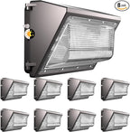 Lightdot 8Pack 100W LED Wall Pack Lights, 100-277v Dusk to Dawn by LightdotLighting