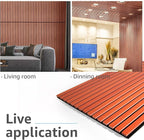 Art3d 4 Pack 47.2 x 23.6in. Wood Slat Acoustic Panels - Image 6