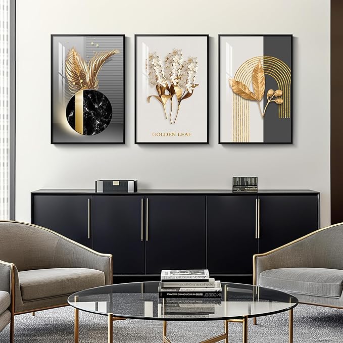 Framed Modern Luxury Large Wall Art - Image 3