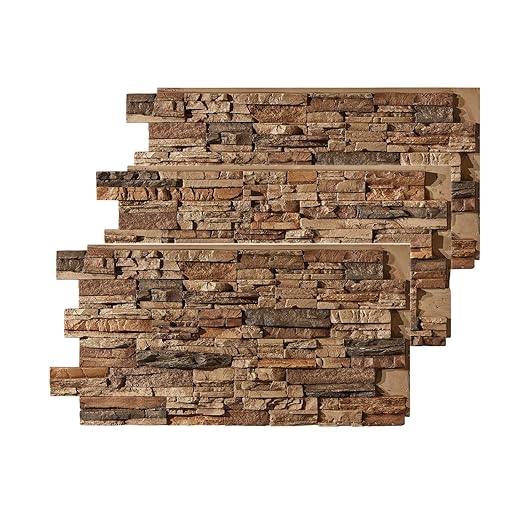 AZ Faux High-Density Polyurethane Faux Stone Wall Covering Panels by AZFaux