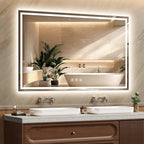 55x36 Inch LED Lighted Bathroom Mirror by Unknown