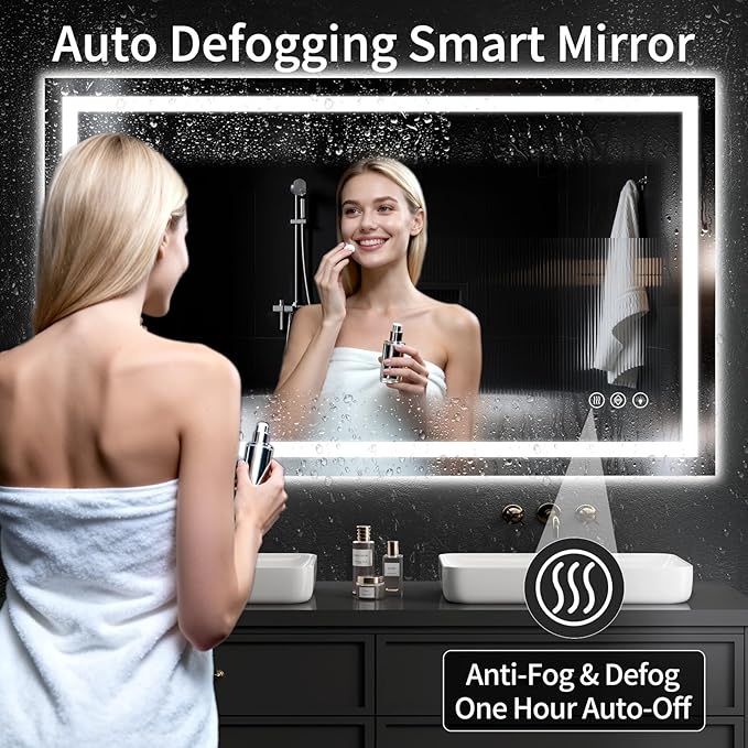 36"x55" LED Bathroom Mirror - Image 3
