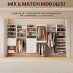 ROOMTEC Modular Closet System, 25.5" Shoe Shelf Closet Tower Wall-Mounted - Image 4