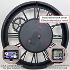 The B-Style Large Wall Clock 24 inch Moving Gear Wall Clock Oversized Vintage - Image 3