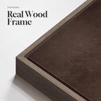 Long Narrow Framed Brown and Beige Neutral Abstract Vertical Wall Art, - Image 5