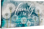 AIYISU Family Wall Art Farmhouse Wall Decor Inspirational Family Saying Canvas by HOME