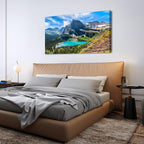 Mountain Canvas Wall Art Teal Saint Mary Lake Landscape Wall Decor Glacier - Image 6