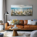 SERIMINO Large Wall Art for Living Room, Coastal Landscape Wall Decor, Beach - Image 2