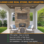 ROOMTEC 6-Packs Faux Stone Wall Covering Panels - Image 5