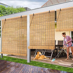 72x72 Inch Bamboo Blinds for Interior Windows, UV Protection Roman Bamboo - Image 2