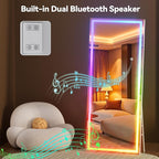 Hasipu 79"x31" LED RGB Bluetooth Full Length Mirror - Image 9
