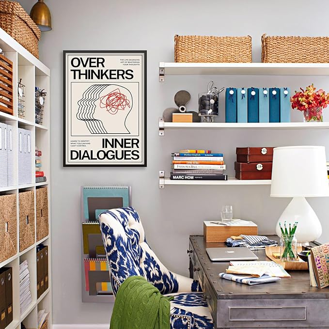 Maximalist Vintage Mental Health Posters Retro Unique Eclectic Wall Art 24x36 - Image 4