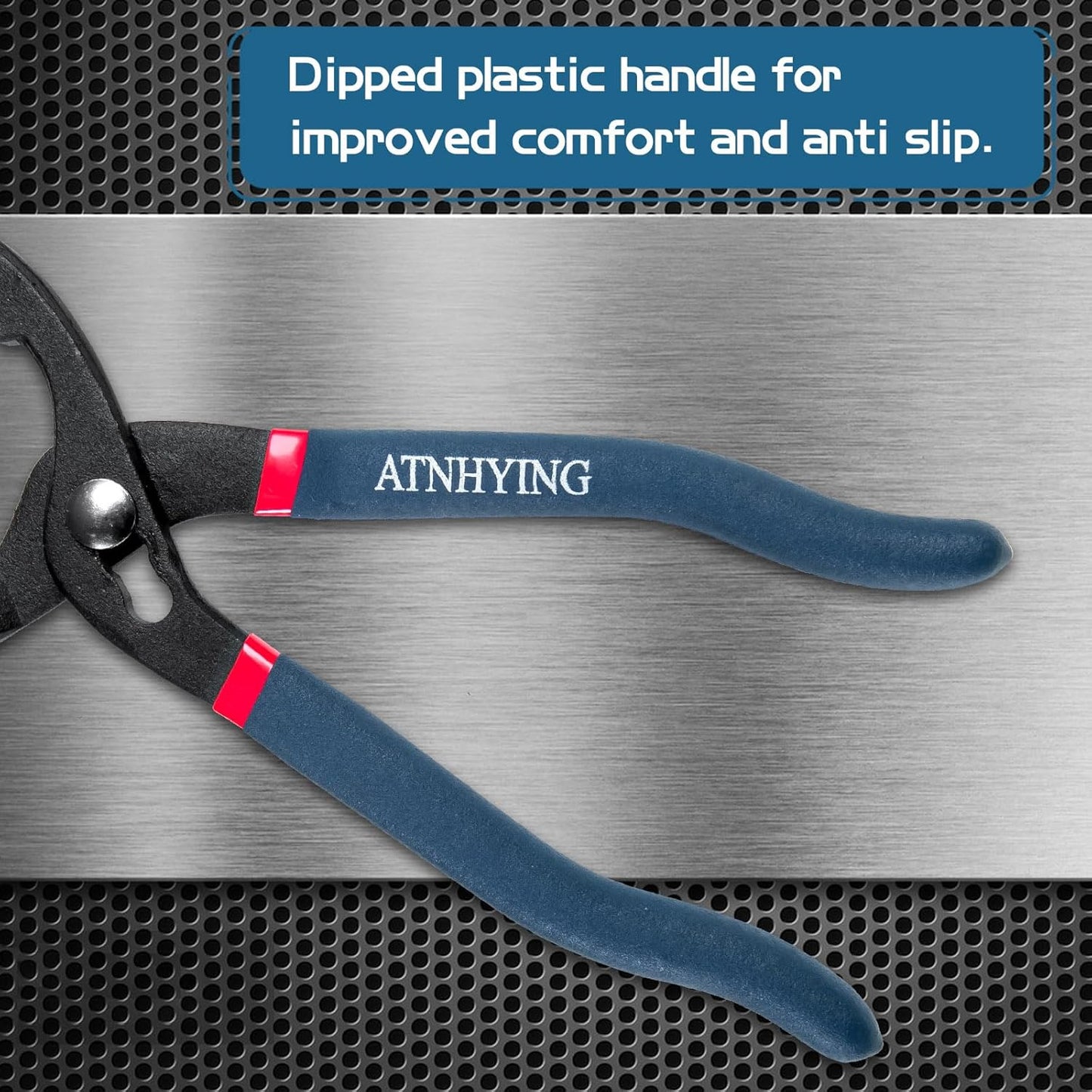 10" Oil Filter Pliers, Adjustable Small Oil Filter Wrench, Universal Oil Filter Removal Tool No Slipping for Engine Filters, Conduit, Fittings (10 Inch)