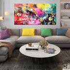 Graffiti Canvas Wall-Art for Living Room Large Size - Image 4