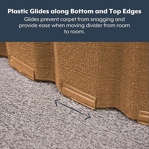 Angeles, Quiet Divider with Sound Sponge 48" x 10' Wall in Natural Tan - Image 8