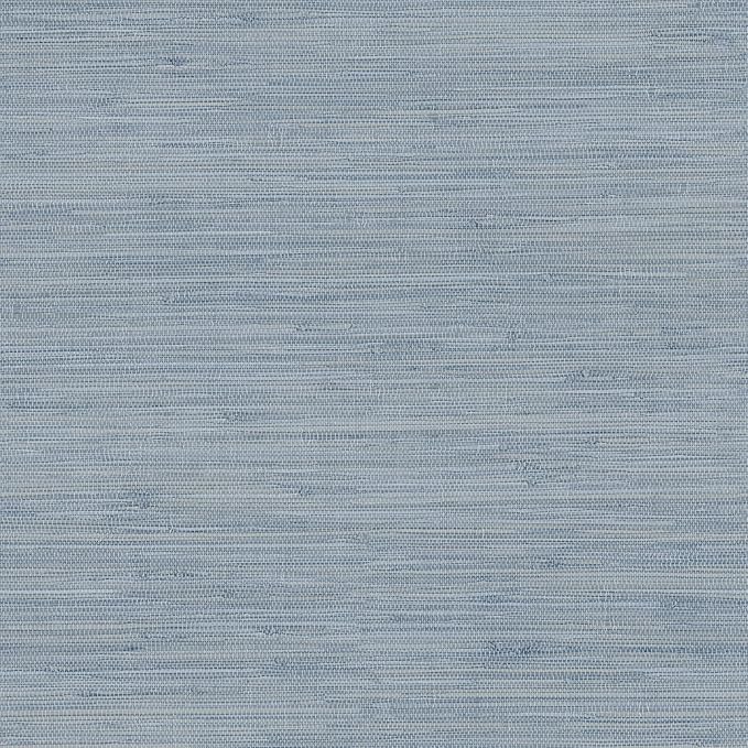 Chesapeake Blue Faux Grasscloth Wallpaper by Chesapeake