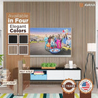 Avana Acoustic Wood Wall Panels – 93.2x11.25 Inch Panels – Fits 94x12 Layout – - Image 7