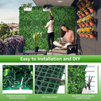 Grass Wall Panels, Fake Greenery Plant Decor - Image 4