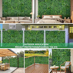 Grooy Grass Wall, Artificial Boxwood Panels 40"x120", Privacy Hedge Fence Screen - Image 5