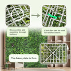 Artificial Green Boxwood Grass Wall Panels: 60"x120"（50SQFT） UV Protected Ivy - Image 3