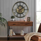 CLXEAST 21 Inch Large Moving Gears Wall Clock - Image 5
