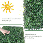 ODTORY Artificial Boxwood Roll Panels:54 X 120 in UV-Anti More Dense Greenery - Image 5