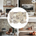 CONCORD WALLCOVERINGS ™ 10 Pack 3D Faux Brick Wall Panels, Lightweight 38.7" x by ConcordWallcoverings