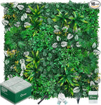 Grooy Artificial Hedge Grass Wall, Boxwood Panels 20"x20", UV Protected Privacy by FEELTHENEWWORLD