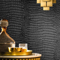 Fititem Black Peel and Stick Wallpaper 1180inL 17.3inW Black Contact Paper by Fititem__FitYourHome