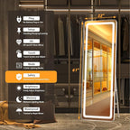 Hasipu Full Length Mirror with Lights, Full Body Dressing Standing, Hanging - Image 2