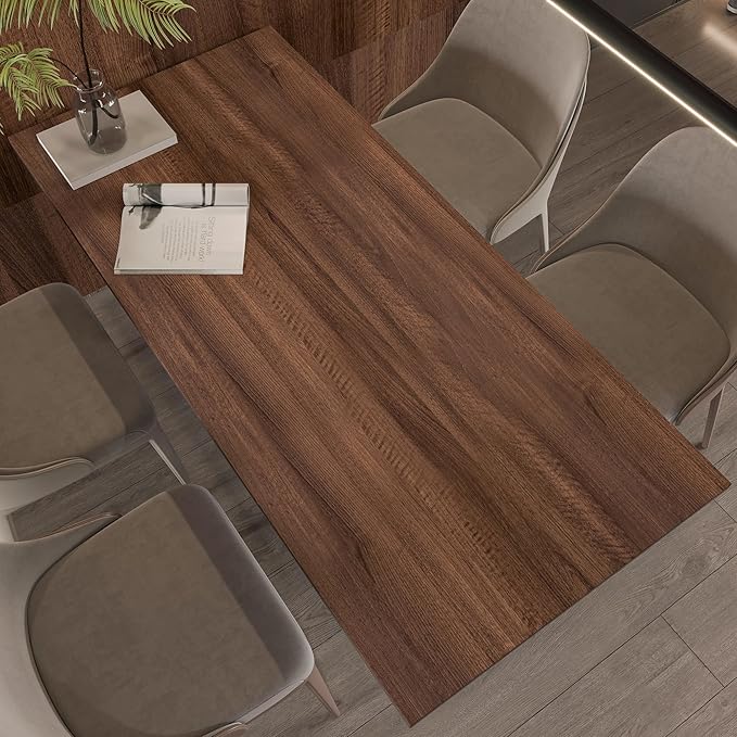 48x354 inch Large Walnut Wood Contact Paper Peel and Stick Wood Wallpaper - Image 6