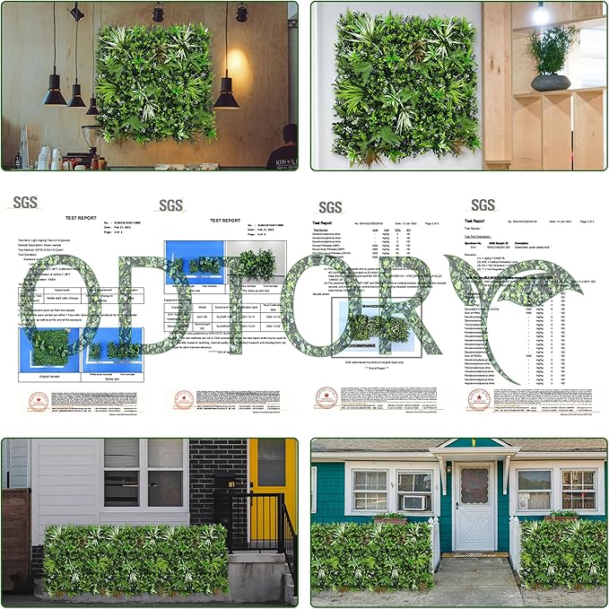 ODTORY Artificial Boxwood Topiary Hedges Panels: 40'' x 120'' UV-Protected - Image 5