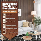 Avana Acoustic Wood Wall Panels – 93.2x11.25 Inch Panels – Fits 94x12 Layout – - Image 2