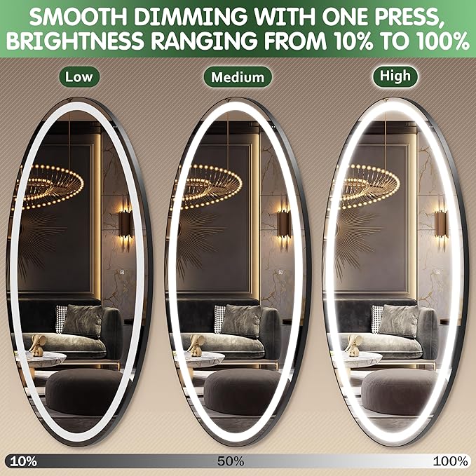 FENNIO 70" x 36" Large Wall Mounted Mirror - Image 3