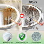 FENNIO Full Length Mirror with Lights, Free Standing Lighted Floor Mirror - Image 6