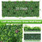 Artificial Grass Wall Roll Panels, UV-Anti Fake Greenery Plant Boxwood Panels - Image 2