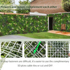 Artificial Ivy Boxwood Roll: 48"x120" UV Resistant Green Leaves Faux - Image 4
