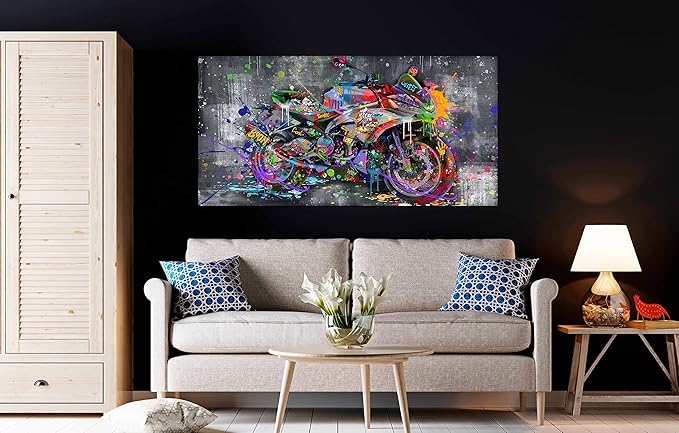 SIXTTART Banksy Motorcycles Wall-Art - Image 2