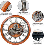 The B-Style Large Wall Clock 24 inch Moving Gear Wall Clock Oversized Vintage - Image 5