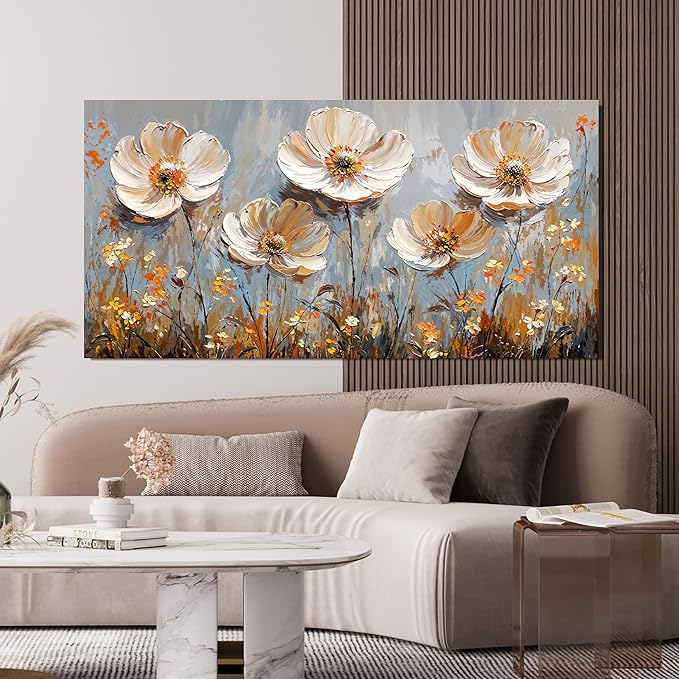 Canvas Wall Art Decor Art Work for Wall Decor Large Vintage Gold Wall Art - Image 5
