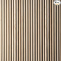 Wall!Supply 3D Wall Panels – Faux Natural Wood Round Slatted – Lightweight Foam by WallSupply