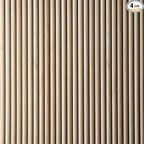 Wall!Supply 3D Wall Panels – Faux Natural Wood Round Slatted – Lightweight Foam by WallSupply