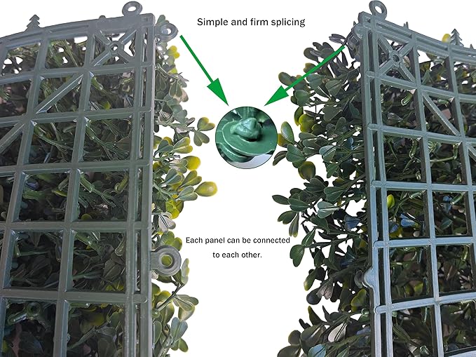 ODTORY Artificial Boxwood Roll Panels: 5FT X 10FT UV-Anti Artificial Ivy - Image 4