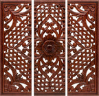 Homebia Designs Handmade Carved Wooden Wall Hanging Plaques Set of 3 by HomebiaDesigns