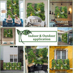 ODTORY Artificial Greenery Grass Wall Panels: 40'' x 120'' UV-Anti Faux - Image 6