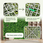Greenery Faux Grass Wall Backdrop: 80"x120" UV-Anti Artificial Green Boxwood - Image 4