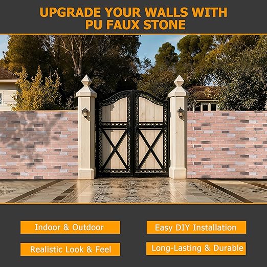 ROOMTEC 6-Pack Faux Brick Wall Covering Panels - Image 8