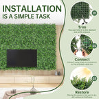 Artificial Green Wall Panels: 80"x120" Boxwood Hedge Green Wall Decor Backdrop - Image 5